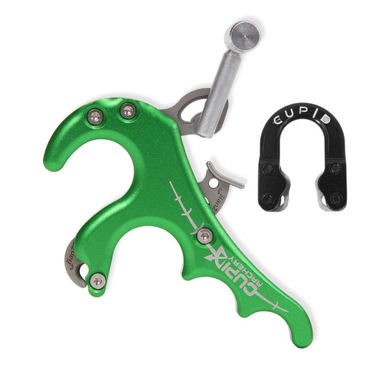 NC93 Archery Release aids 4 Fingers Trigger Thumb Bow Release with Metal D Loop - Opticdeals