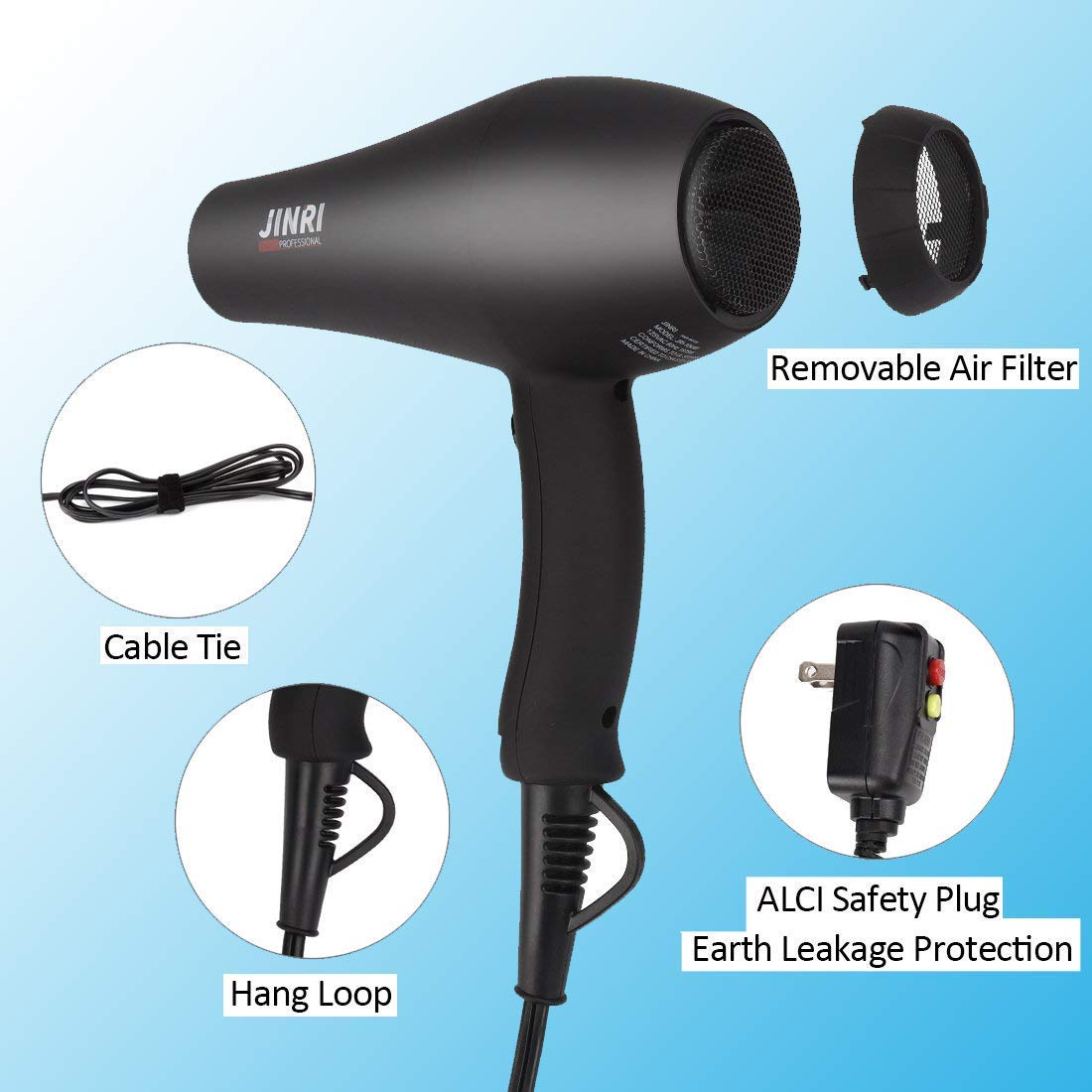 𝐈𝐧𝐟𝐫𝐚𝐫𝐞𝐝 𝐇𝐚𝐢𝐫𝐃𝐫𝐲𝐞𝐫,Professional Salon Negative Ionic Blow Dryer - Opticdeals