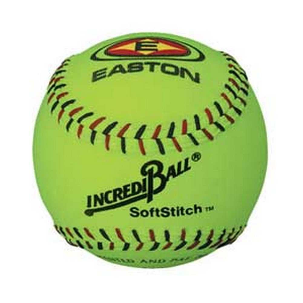 Easton Incrediball 12" Neon SoftStitch Training Softball - Opticdeals