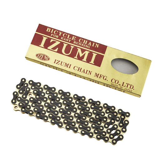 Bike Chain Standard  1/8 x 1/2 (116 Links), Gold/Black - Opticdeals