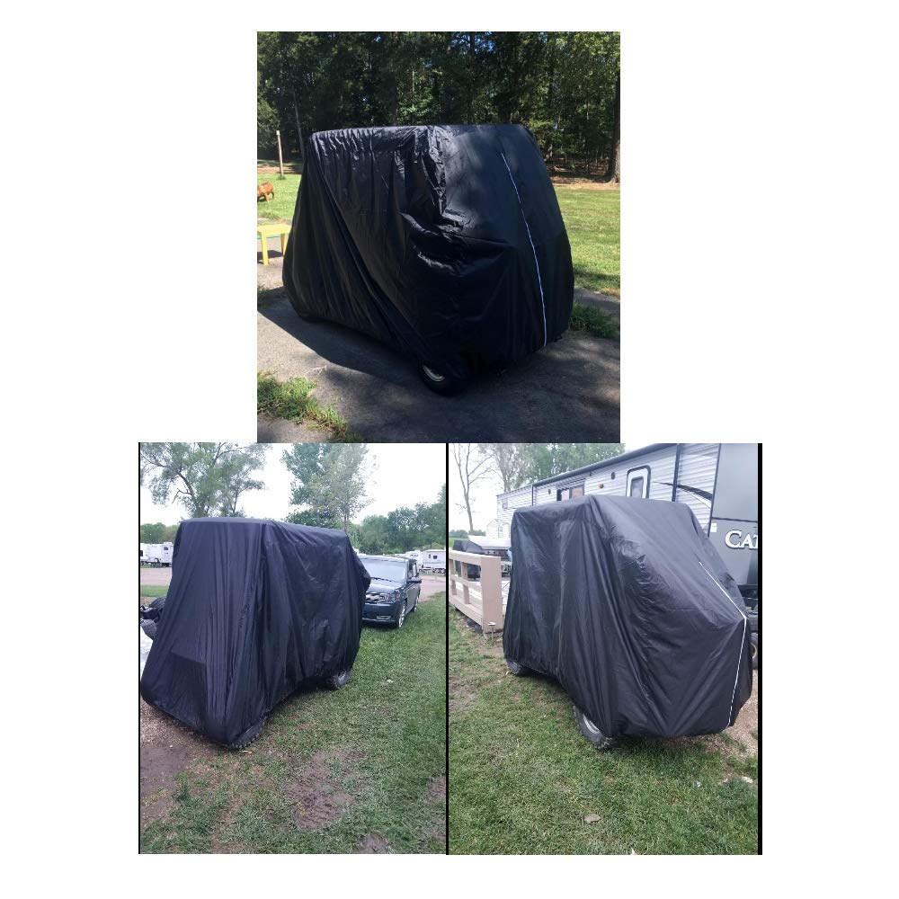 Golf Cart Cover 2 Passenger Waterproof Dust Prevention - Opticdeals