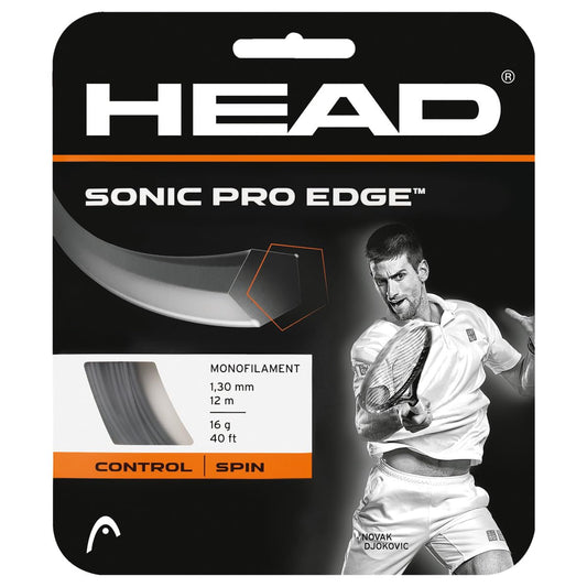 HEAD Sonic Pro Edge Tennis String Set-16-Grey - Opticdeals