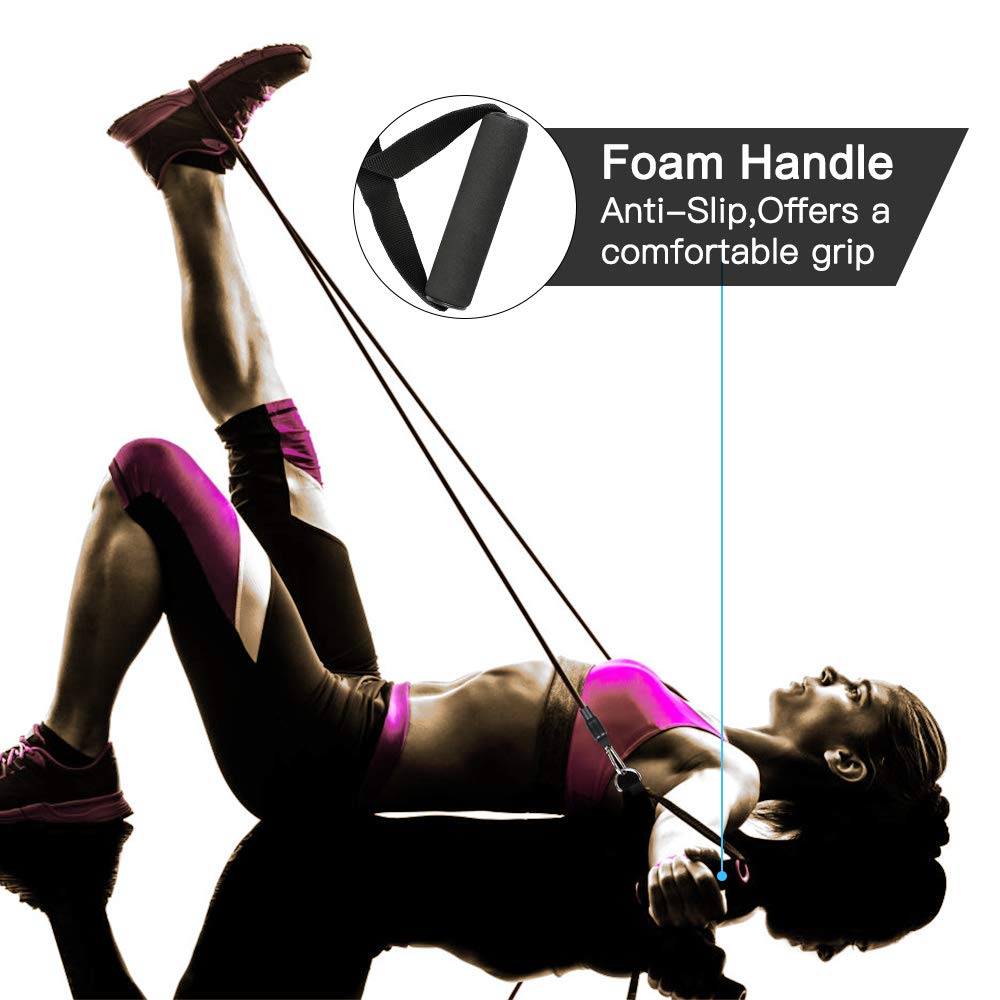 Workout Resistance Bands, Resistance Cords for Shoulder Exercise Comes with 2 - Opticdeals