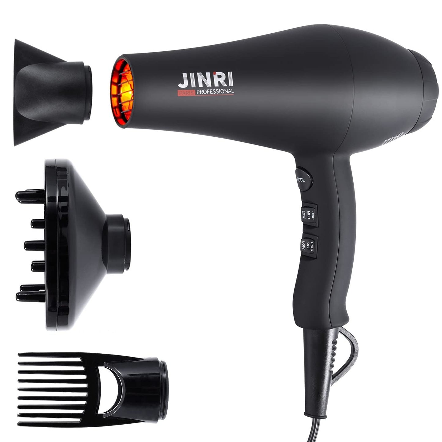 𝐈𝐧𝐟𝐫𝐚𝐫𝐞𝐝 𝐇𝐚𝐢𝐫𝐃𝐫𝐲𝐞𝐫,Professional Salon Negative Ionic Blow Dryer - Opticdeals