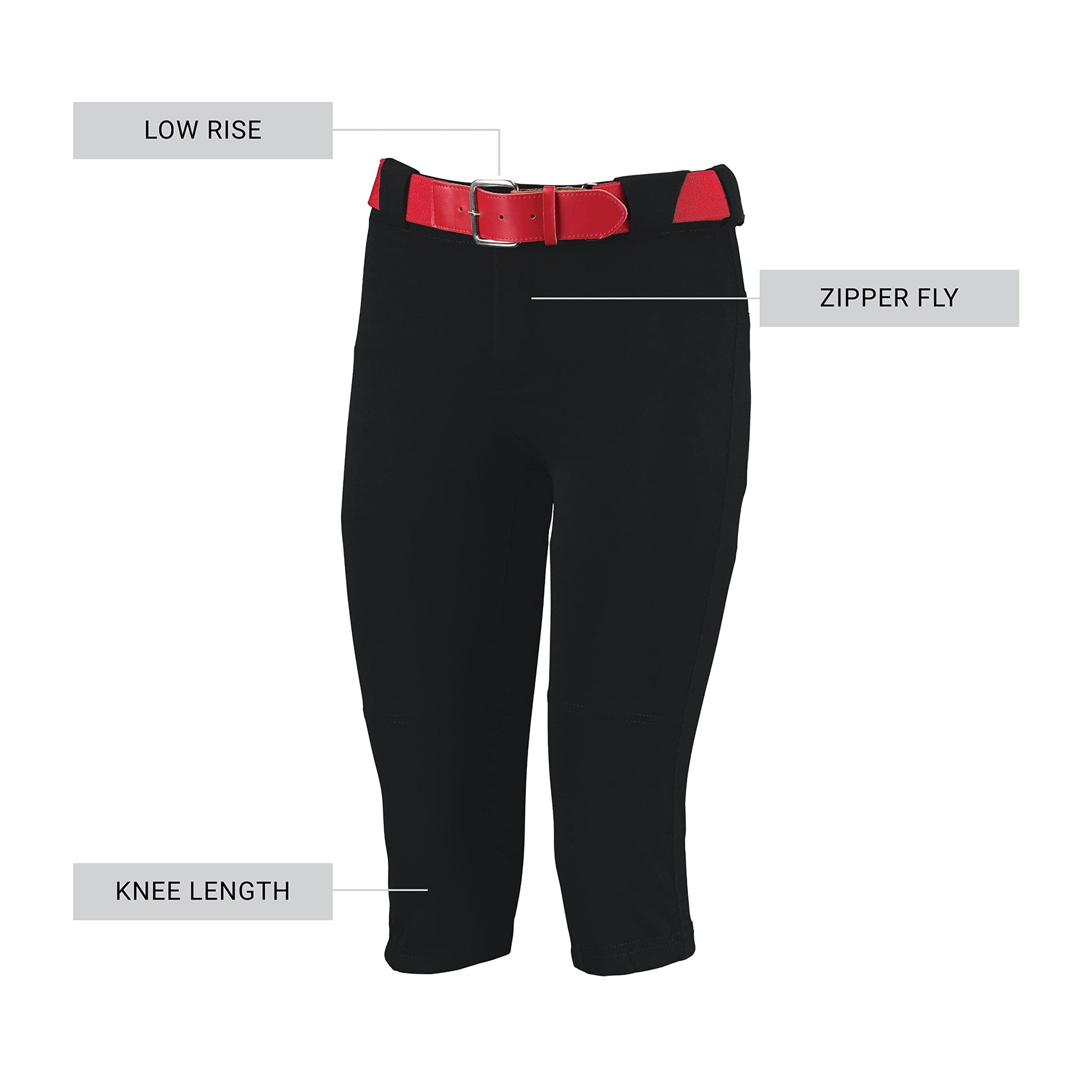 Russell Athletics  Softball Pants Med Black Women's Low Rise Knicker - Opticdeals