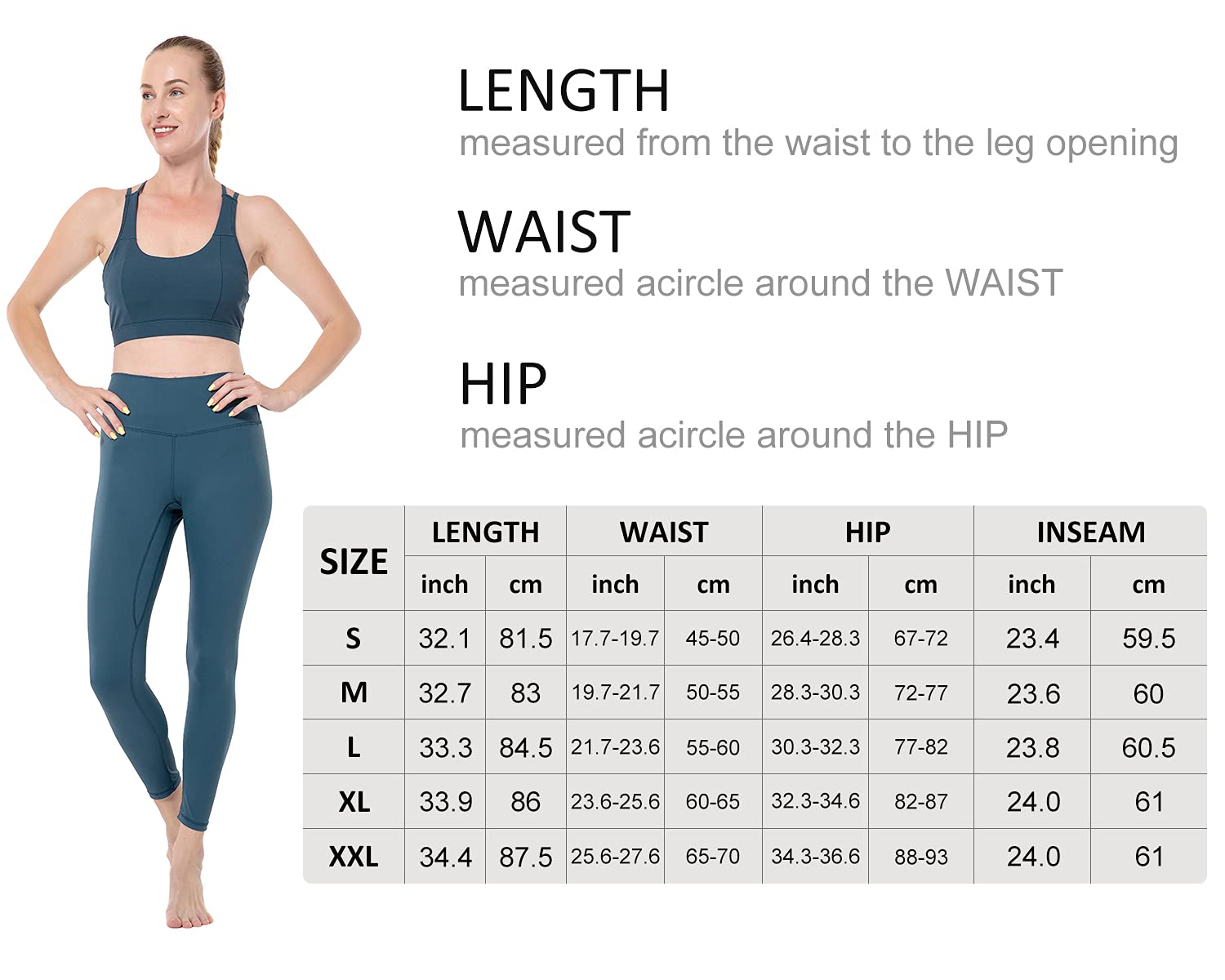 Yoga Pants Seamless Leggings Size M High Waist Workout Pants With Inner Pockets, - Opticdeals