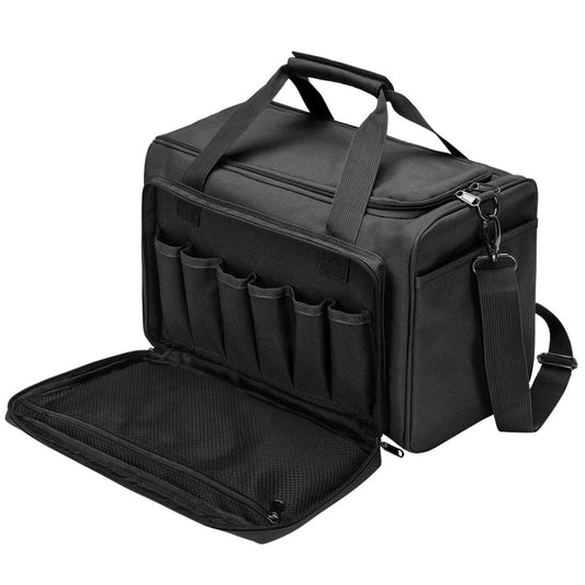 Tactical Pistol Range Bag Gun Ammo Shooting Duffle Bag Black - Opticdeals