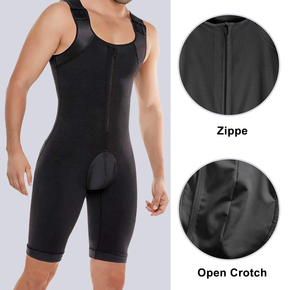 Compression Garments Fajas Colombianas para Hombre Bodysuit Shapewear Shirt - Opticdeals