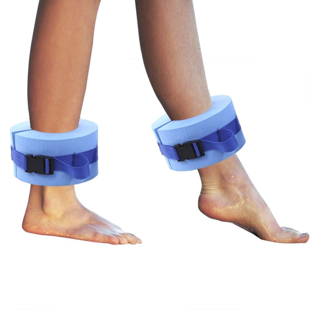 Foam Swim Aquatic Cuffs, Water Aerobics Float Ring Fitness Exercise Set, Ankles - Opticdeals