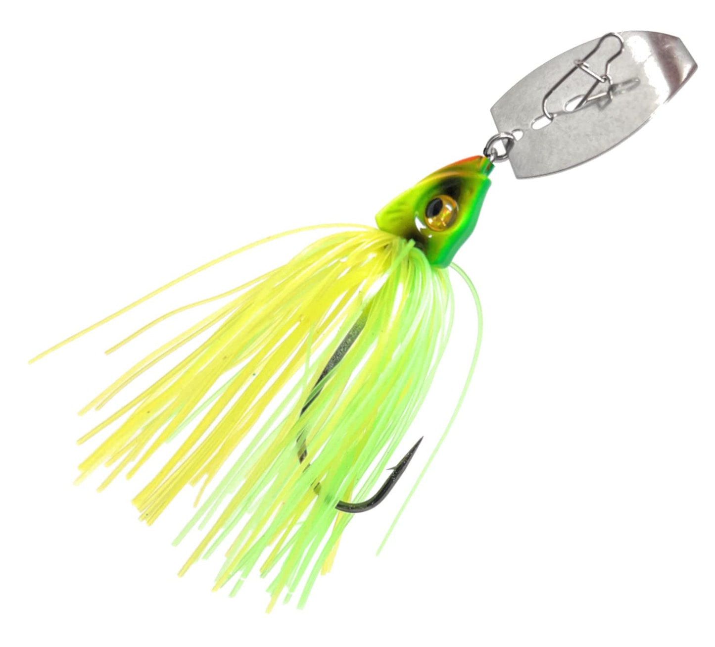 Reaction Tackle Bladed Swim Jigs 3/8 Chartreuse Tiger - Opticdeals