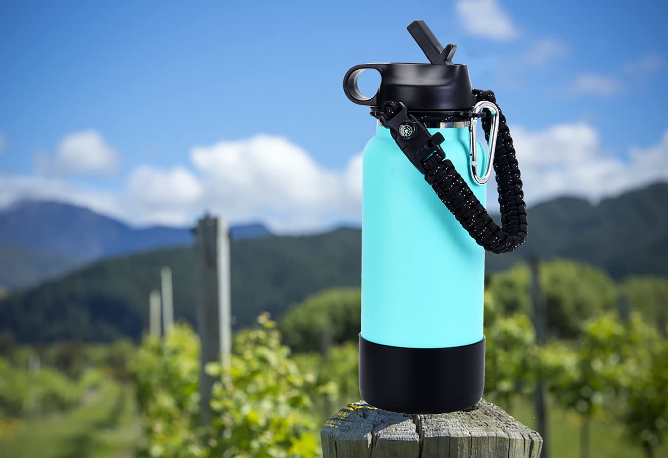 LX-SUNCX Paracord Handle for Hydro Flask 2.0 Wide Mouth Water Bottles(12 to - Opticdeals