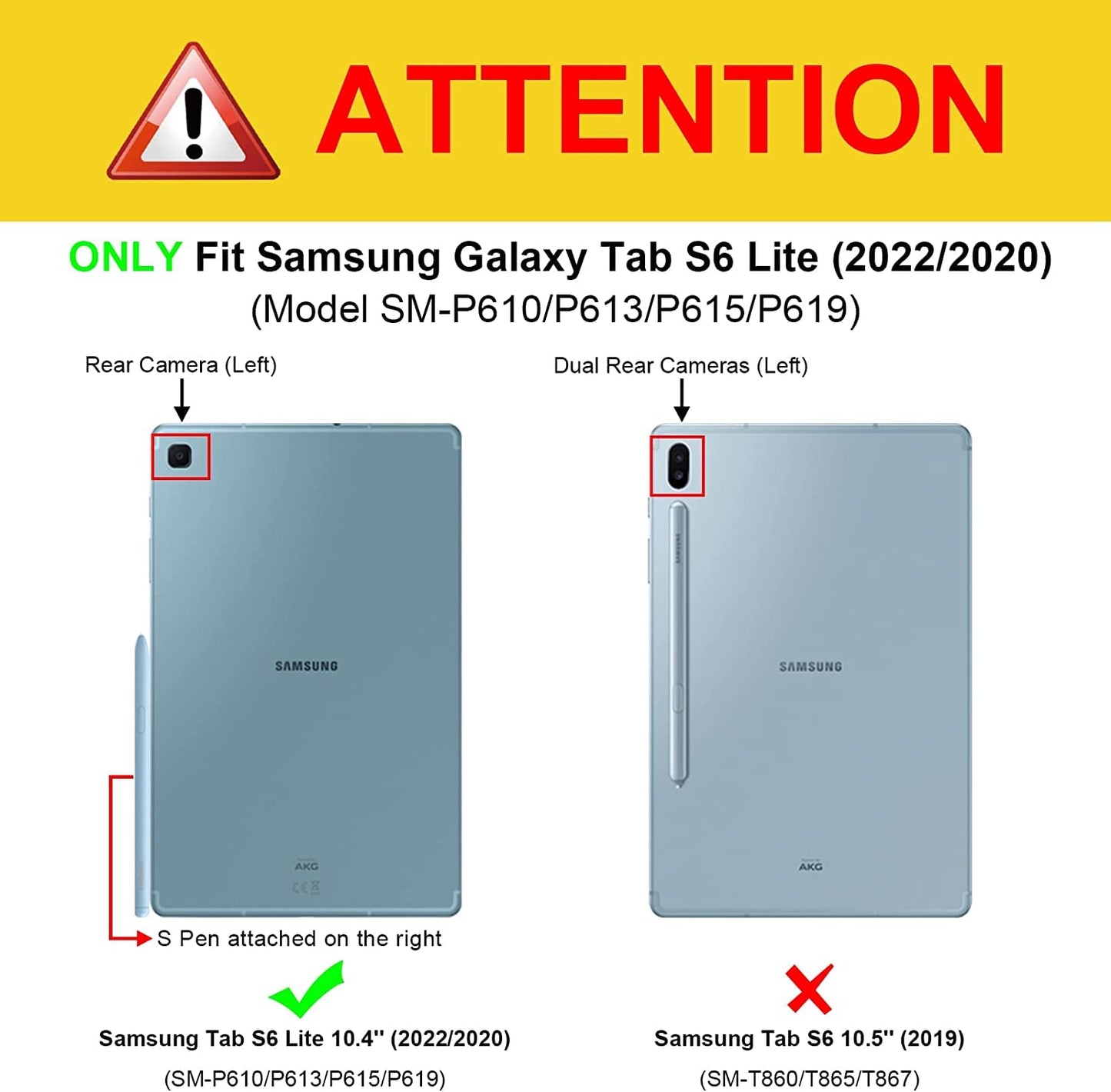 ZenRich Samsung Galaxy Tab S6 Lite Case 2022/2020(SM-P610/P613/P615/P619) with [S Pen Holder] Shockproof Rugged Case with [Stand] [Hand Strap] [Shoulder Belt] for Galaxy Tab S6 Lite 10.4'',Black - Opticdeals