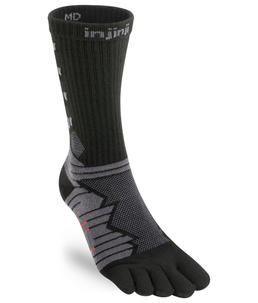 Injinji Ultra Run Crew (Large, Obsidian) - Opticdeals