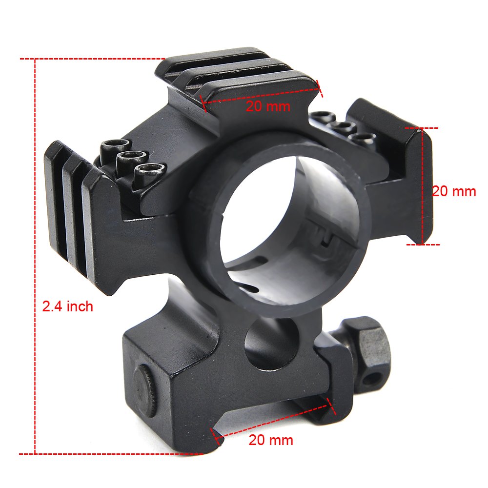 BESTSIGHT Scope Ring 1inch&30mm Scope Mount High Profile Multi Picatinny Weaver - Opticdeals