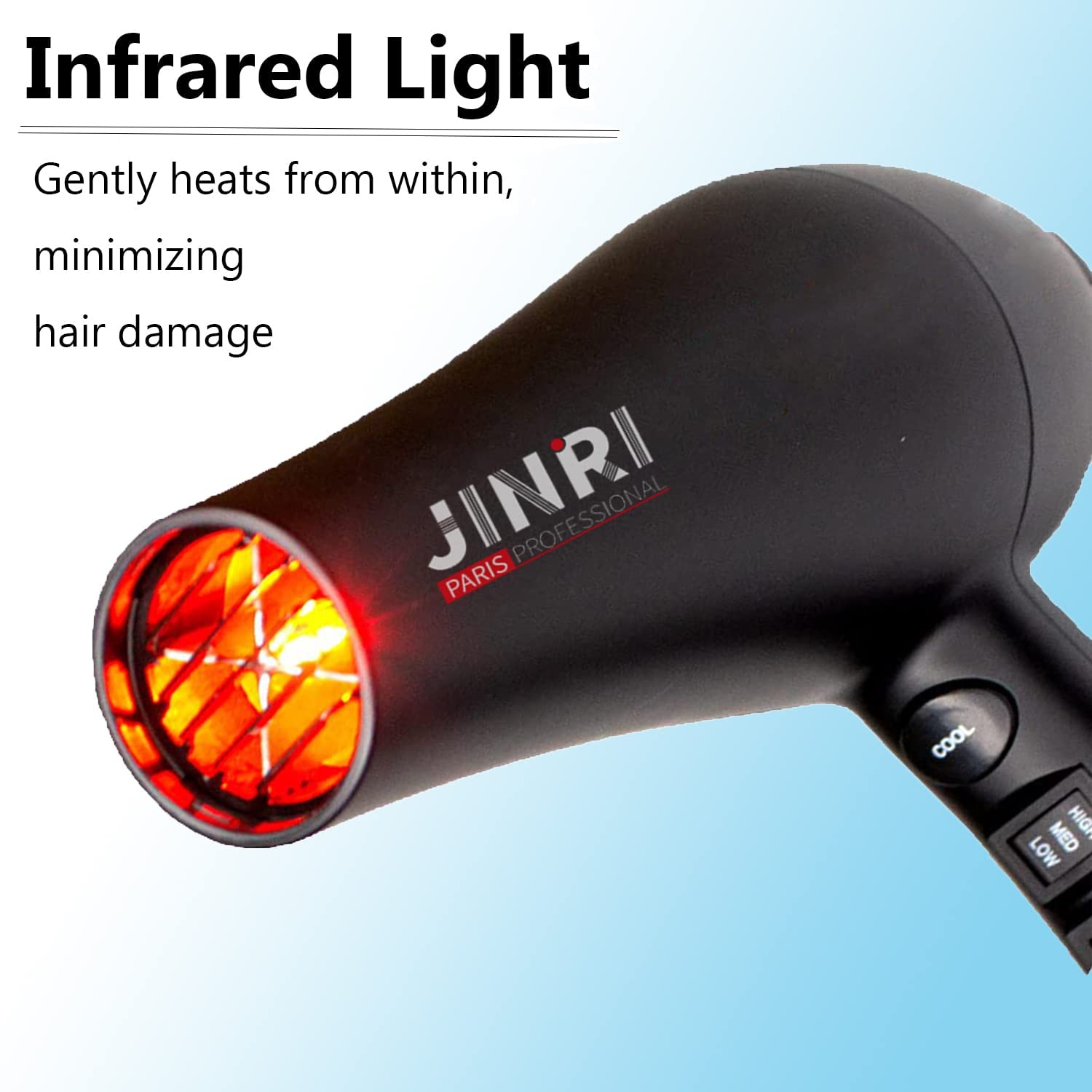 𝐈𝐧𝐟𝐫𝐚𝐫𝐞𝐝 𝐇𝐚𝐢𝐫𝐃𝐫𝐲𝐞𝐫,Professional Salon Negative Ionic Blow Dryer - Opticdeals