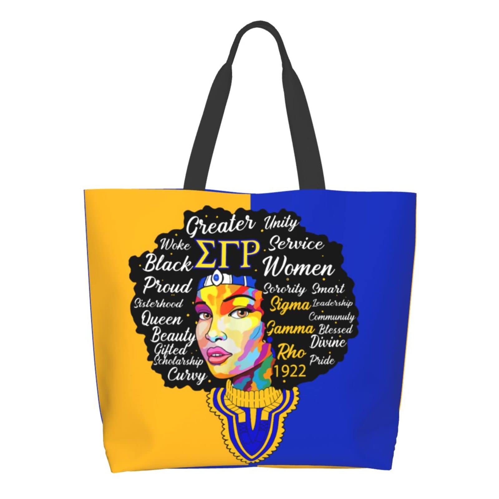 Sigma Gamma Rho Tote Bag Sorority Gifts Reusable Large Capacity Women Shoulder - Opticdeals