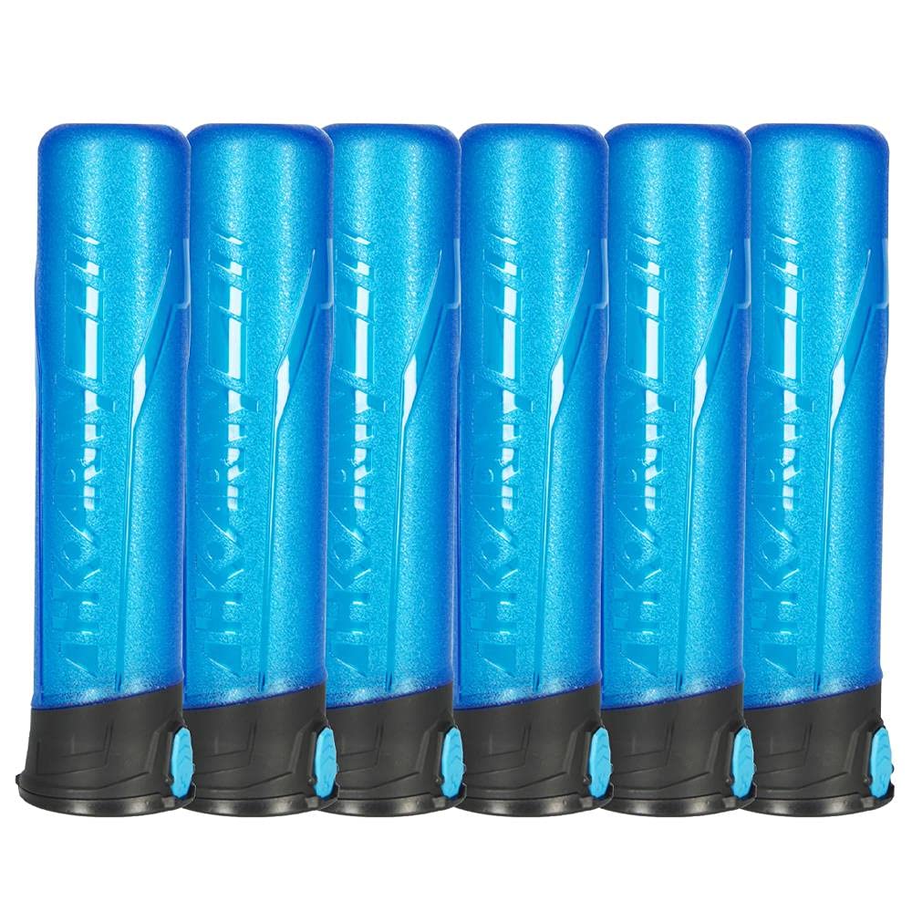 HK Army High Capacity Paintball Pods - 6 Pack - Turquoise/Black/Black/Turquoise - Opticdeals