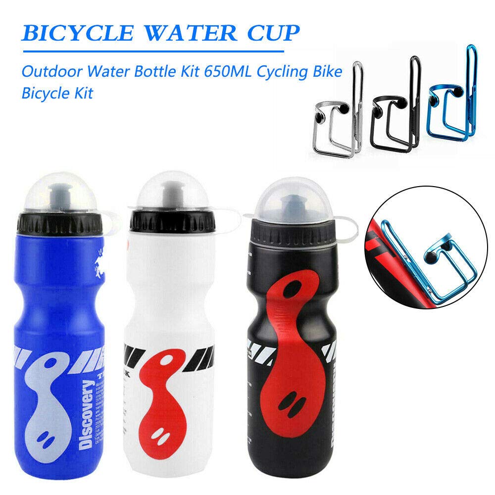 heiyun Bike Water Bottle Holder Aluminum Alloy Water Bottle Cages Lightweight Water Bottle Holder Cages Brackets(Blue) - Opticdeals