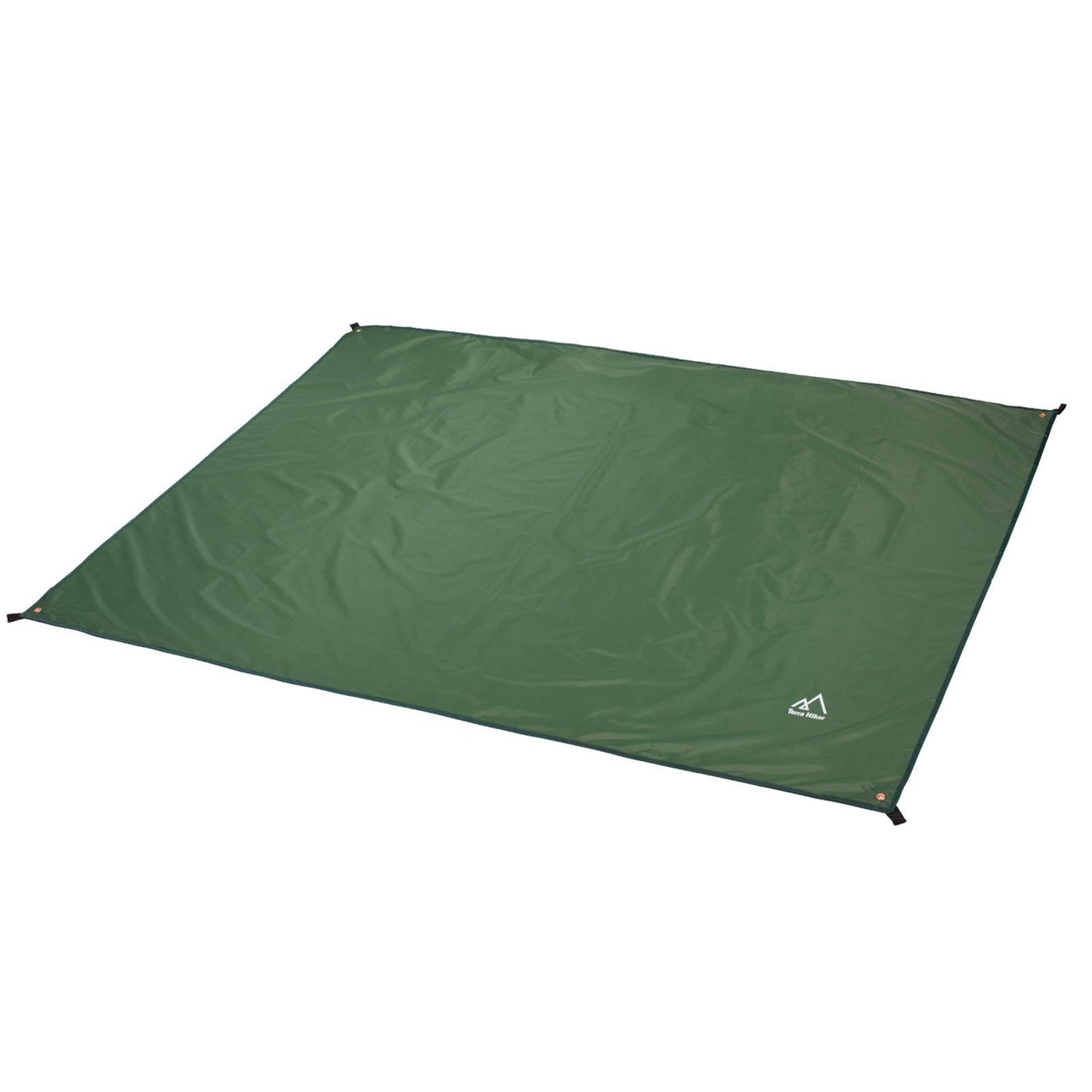 Terra Hiker Camping Tarp, Waterproof Picnic Mat, Multifunctional Tent Footprint with Drawstring Carrying Bag for Picnic, Hiking (Dark Green 59" x 86") - Opticdeals