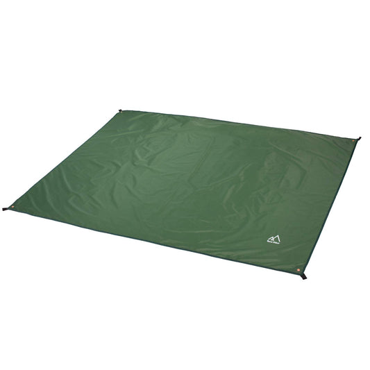 Terra Hiker Camping Tarp, Waterproof Picnic Mat, Multifunctional Tent Footprint with Drawstring Carrying Bag for Picnic, Hiking (Dark Green 59" x 86") - Opticdeals