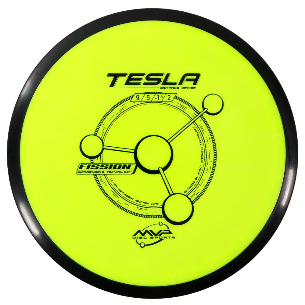 MVP Disc Sports Fission Tesla Disc Golf Distance Driver (155-160g / Mystery - Opticdeals