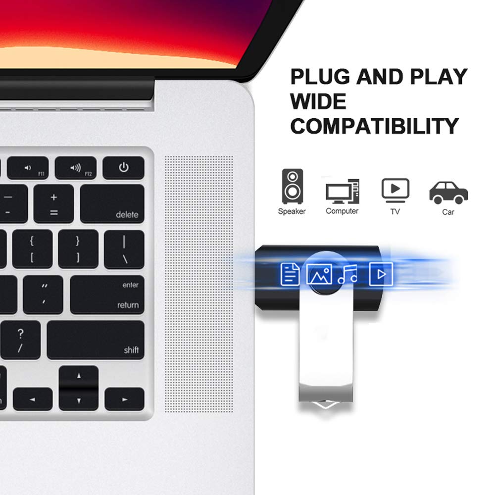 USB 3.0 Flash Drive 1TB, F-Security Ultra High Speed Memory Stick 1TB with spead up to 100Mb/s, Portable Thumb Drives 1000GB with Rotated Design, 1000GB USB 3.0 Data Storage Drive for PC/Laptop - Opticdeals