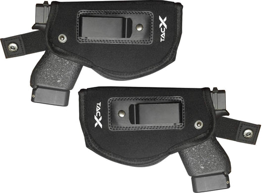 TacX Pro Gear Universal IWB Holster | Concealed Carry | Inside The Waistband Bundle | Flexible, Breathable, Neoprene | S&W M&P Shield 9/40 1911 XDS Taurus Glock (Left + Right) - Opticdeals