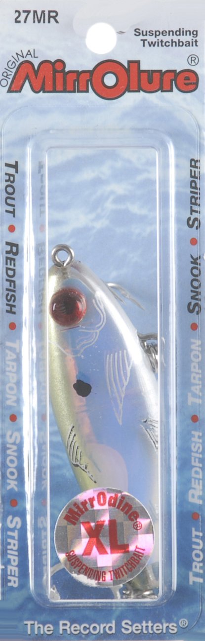 MirrOLure 27MR49 Mirrodine X-Large Green/BlackPrl Belly Fishing Soft Plastic - Opticdeals