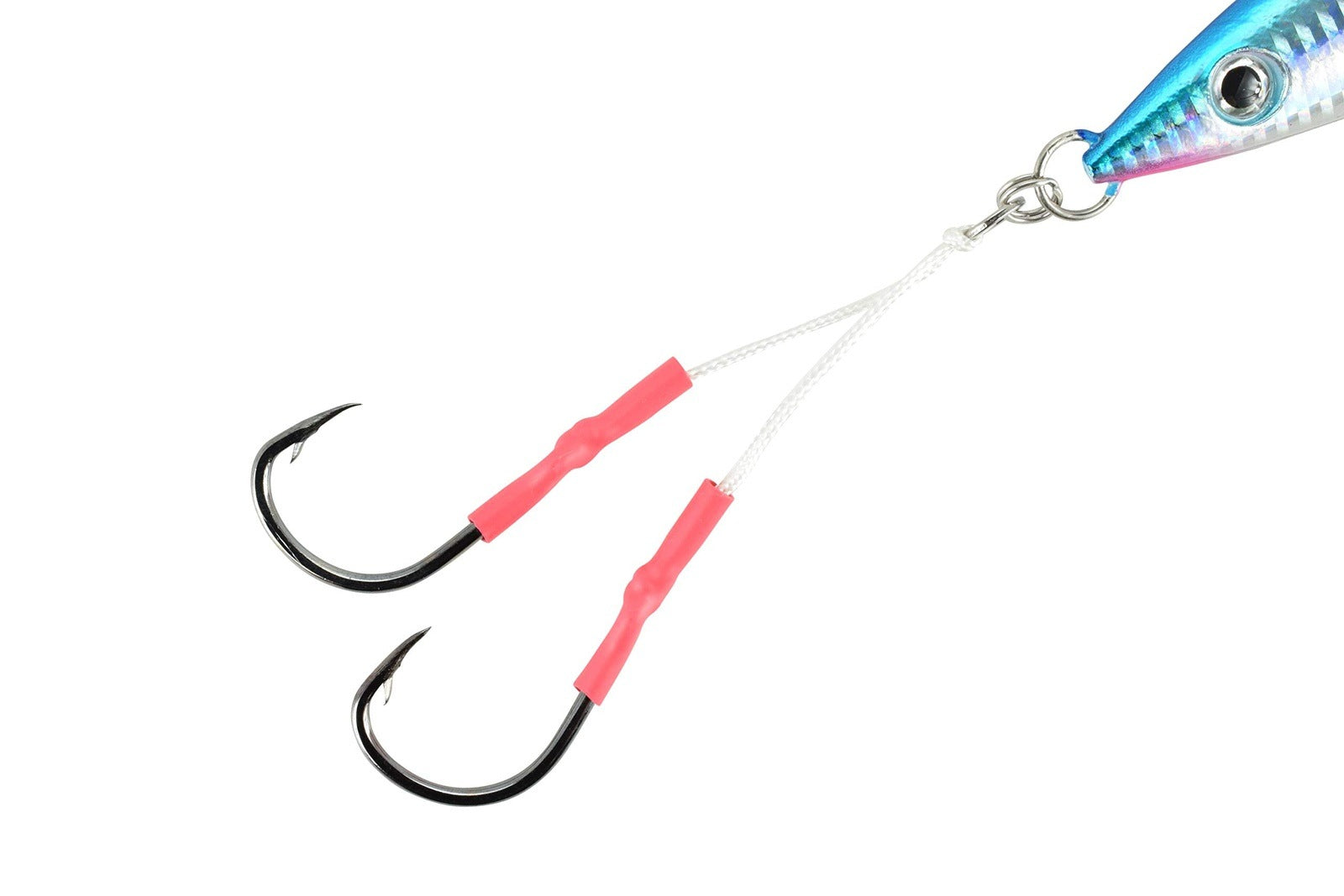 LAST CAST TACKLE 80g-250g Flat Fall Jig W/Double Assist Hook - 4 Colors & 5 Weights to Choose from (Herring, 160g) - Opticdeals