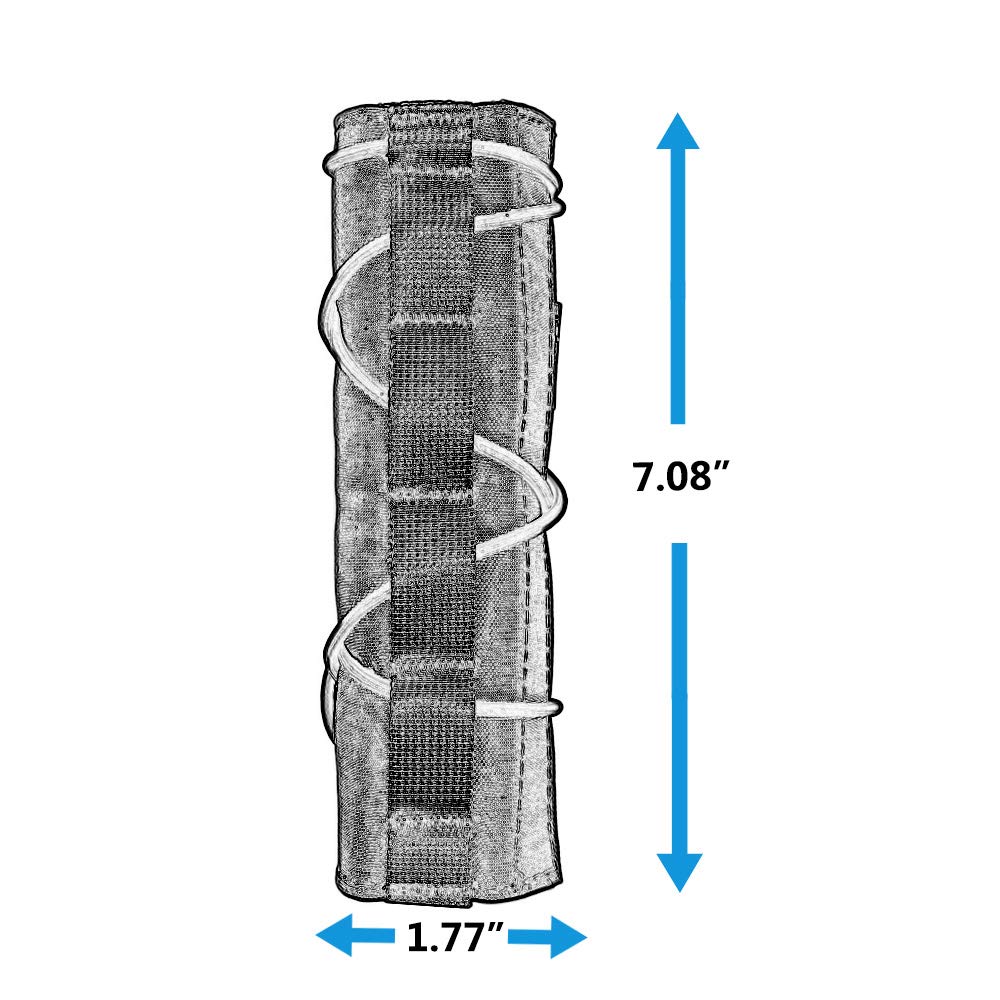 KRYDEX Tactical Airsoft Suppressor Cover 7 inch/18cm (BK) - Opticdeals