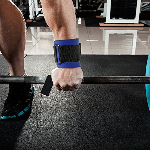 RitFit Lifting Straps + Wrist Protector for Weightlifting, Bodybuilding, MMA, Powerlifting, Strength Training ~ Men & Women - Opticdeals