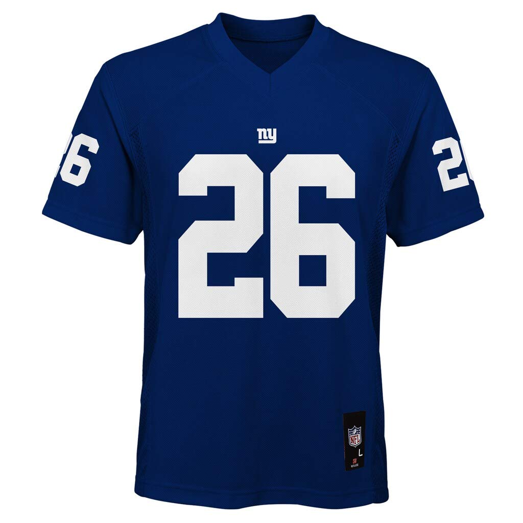 Saquon Barkley New York Giants NFL Kids 4-7  5/6  Blue Home Mid-Tier Jersey (Kids) - Opticdeals