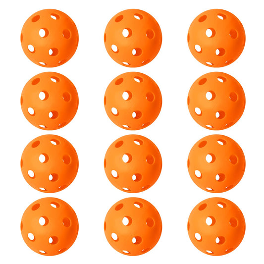 Practice Baseballs 12-Pack Plastic  Training Baseballs (Orange) - Opticdeals