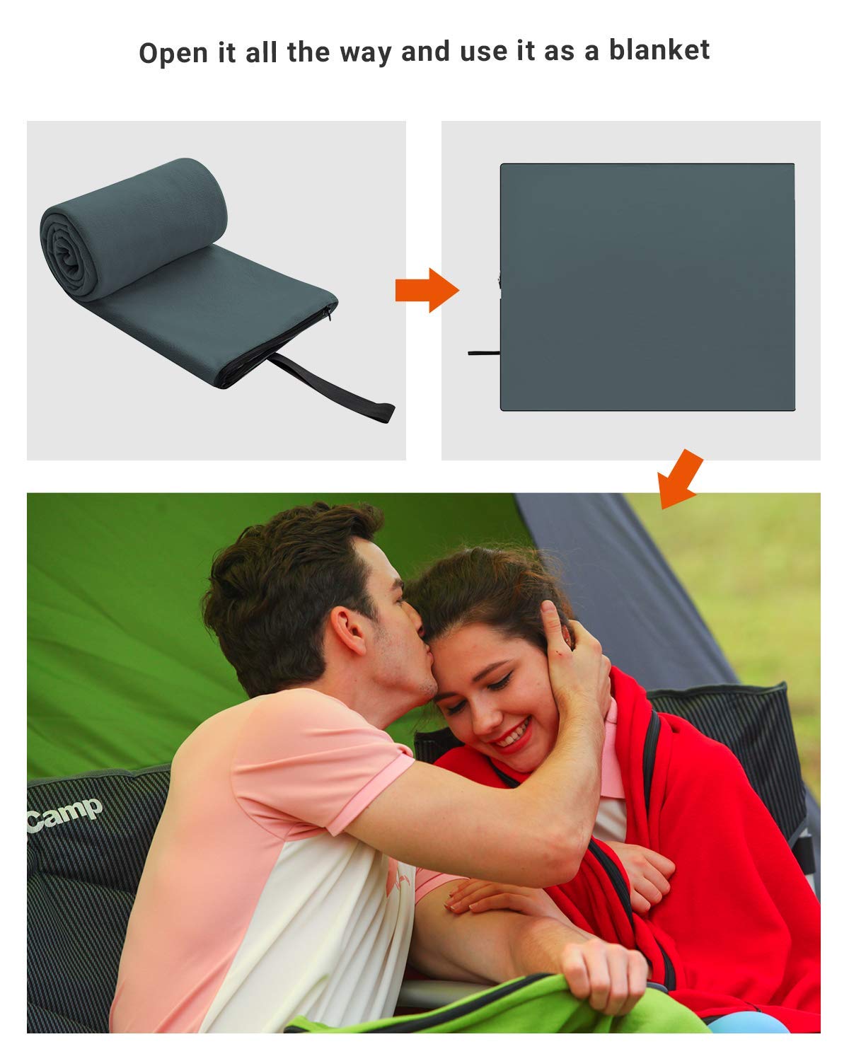 Waterproof and Warm Sleeping Bag by KingCamp: Ideal for Adults - Opticdeals