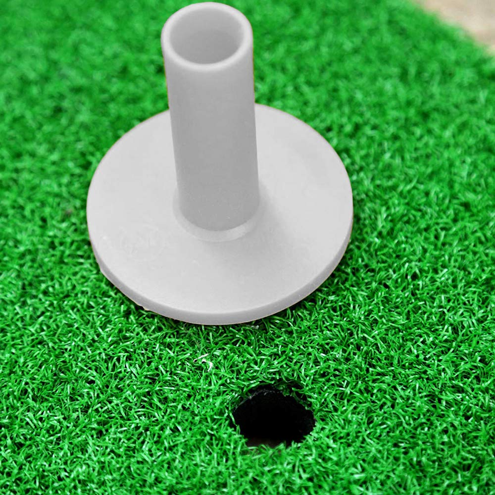 12"x24" Golf Mat, Practice Hitting Mat with Rubber Tee Holder Realistic Grass - Opticdeals
