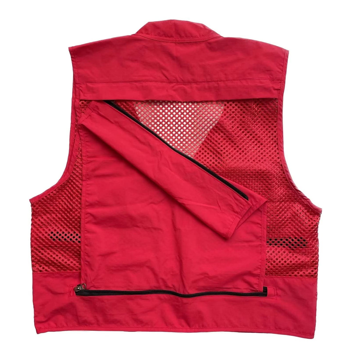 Rizanee Fishing Vest Men's Sz M Mesh Breathable Multi-Pocket Vest Outdoor - Opticdeals