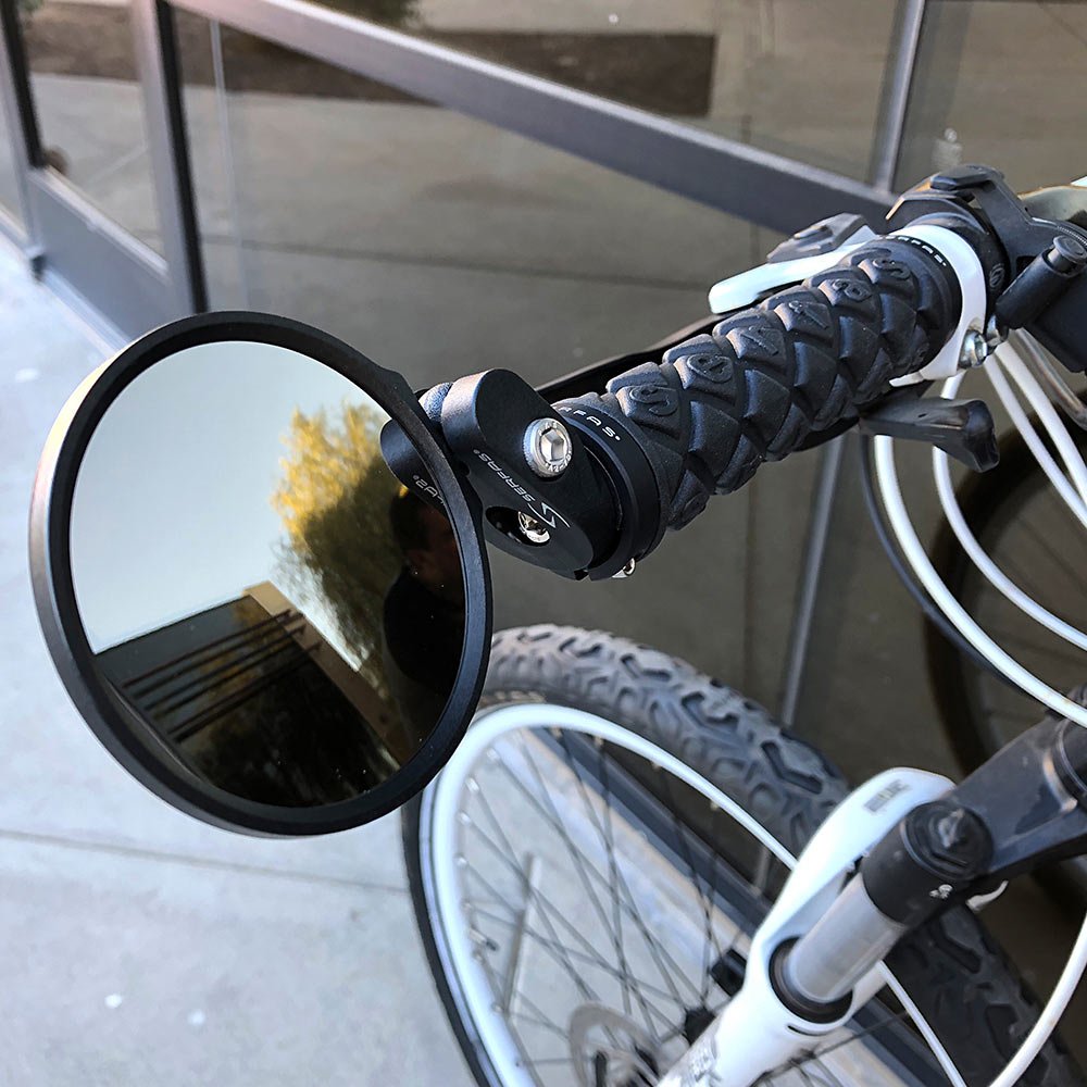 Bicycle Handlebar Mirror  MR-2 68mm Stainless Lens - Opticdeals