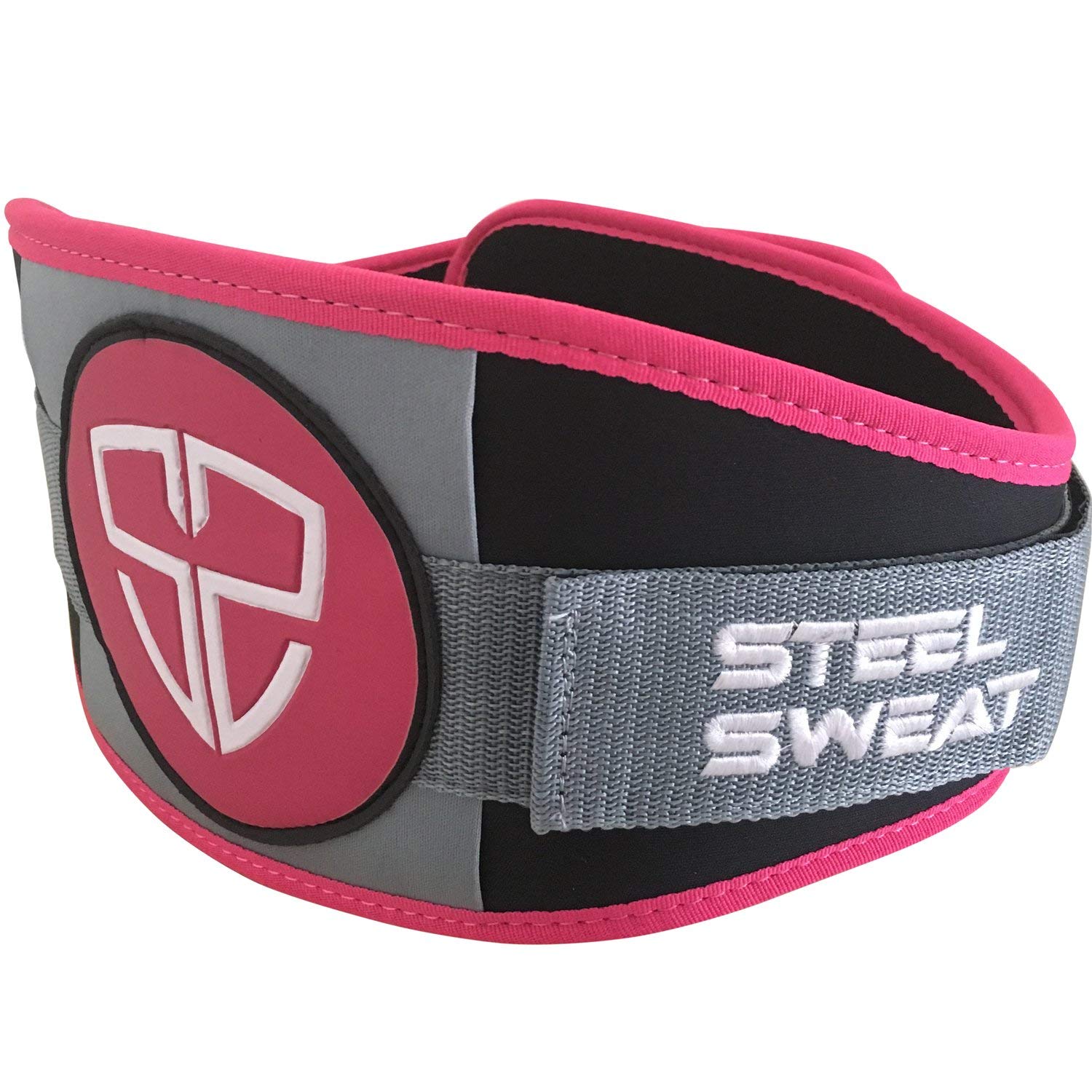 Weight Lifting Belt for Women Pink Medium 6 inch Flexible Lightweight Contoured Belt - Opticdeals