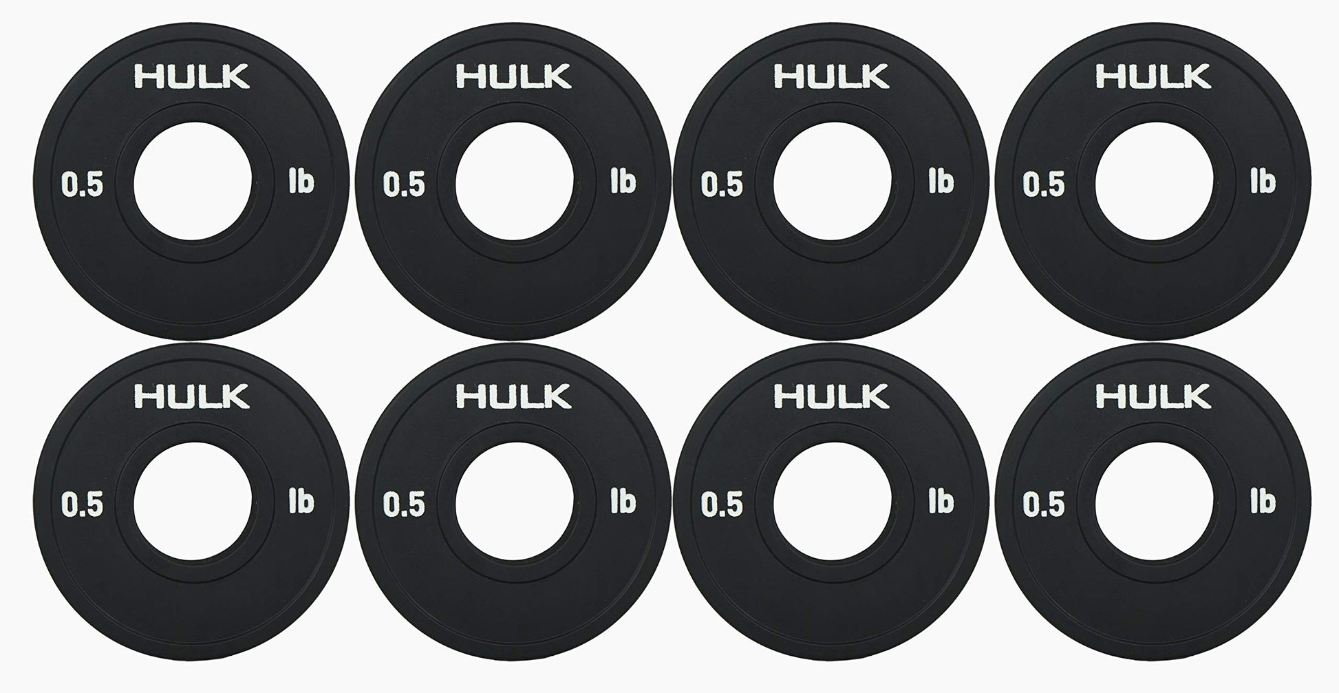 Olympic Fractional Plates - Micro Weight Set of 8 x 0.5 Pound Plates for Barbell or Dumbbell - Opticdeals