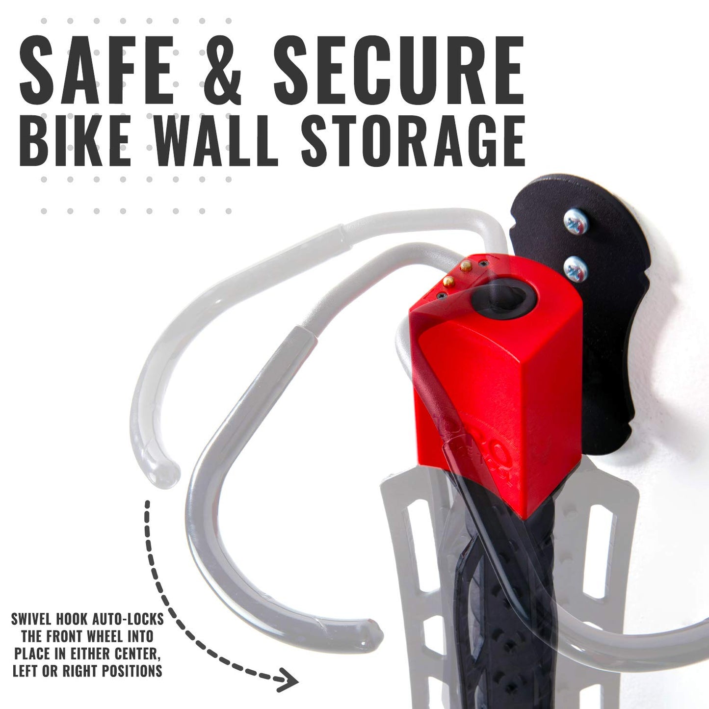 Vertical  Garage Bike Rack  Storage Mount Space Saver - Opticdeals