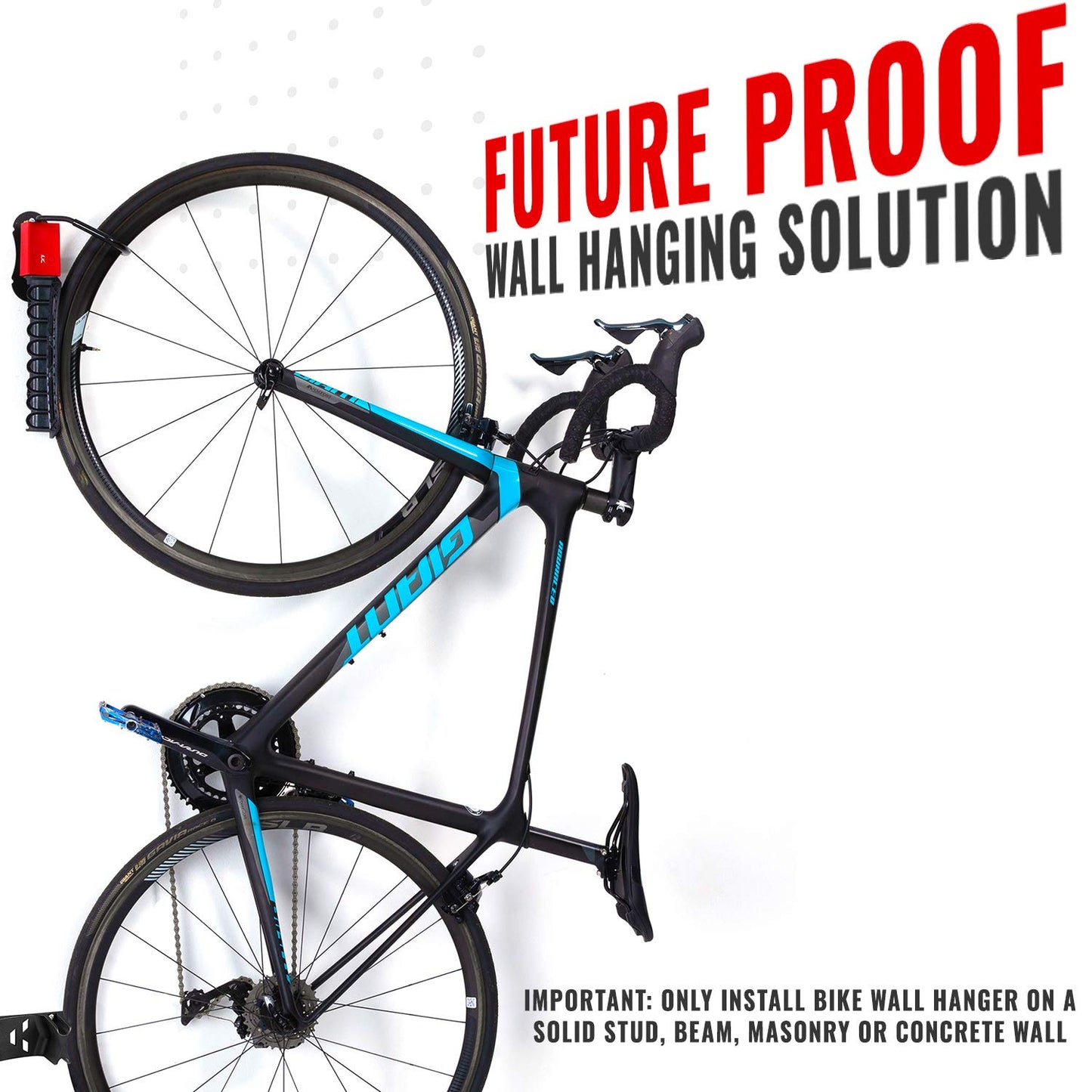 Vertical  Garage Bike Rack  Storage Mount Space Saver - Opticdeals