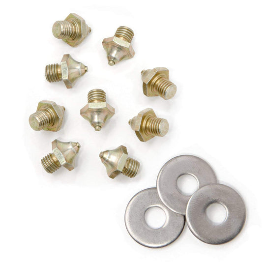 Korkers  Threaded Carbide Spikes with washers - 7 mm - 40 Pack Triple Threat - Opticdeals