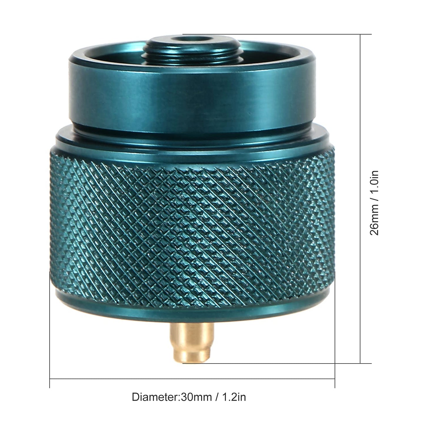 Lixada Camping Stove Adapter 1L Outdoor Propane Small Tank Input EN417 Lindal Valve Output - Opticdeals