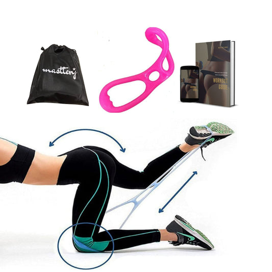 Masttery Booty Resistance Band Strong Butt Resistance Bands to Exercise Lift Sculpt &Tone- Women Fitness at Home to Build Brazilian Athletic Rounded Booty Shape- Workout, Nutrition eBook & Bag. - Opticdeals