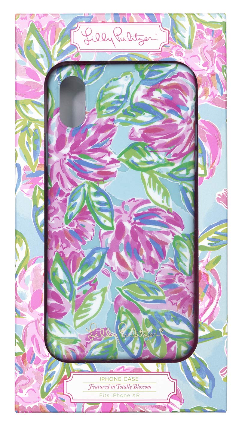 Lilly Pulitzer Women's Pink/Blue/Green iPhone XR Case, Totally Blossom - Opticdeals