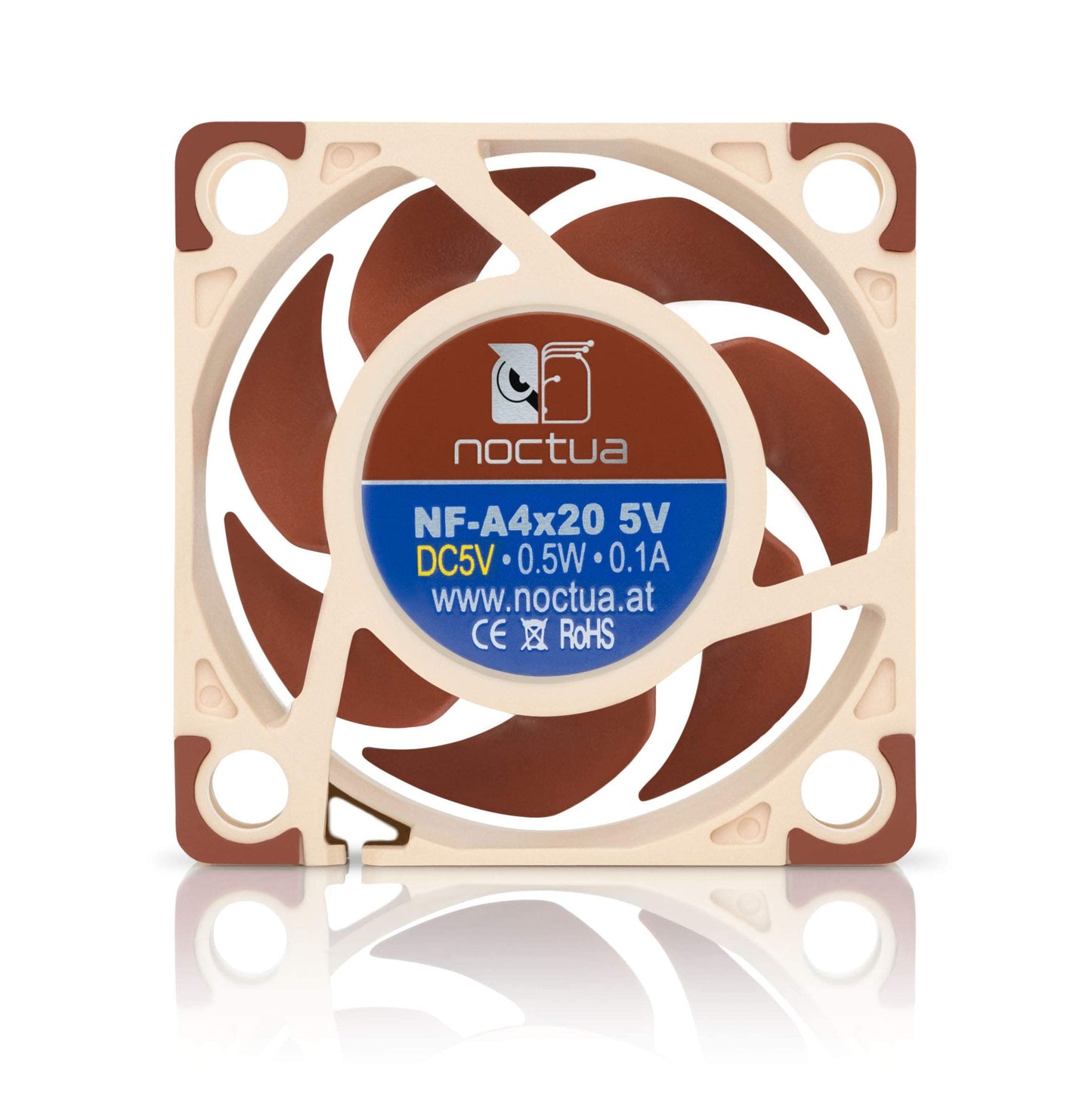 Noctua NF-A4x20 5V, Premium Quiet Fan, 3-Pin, 5V Version (40x20mm, Brown) - Opticdeals