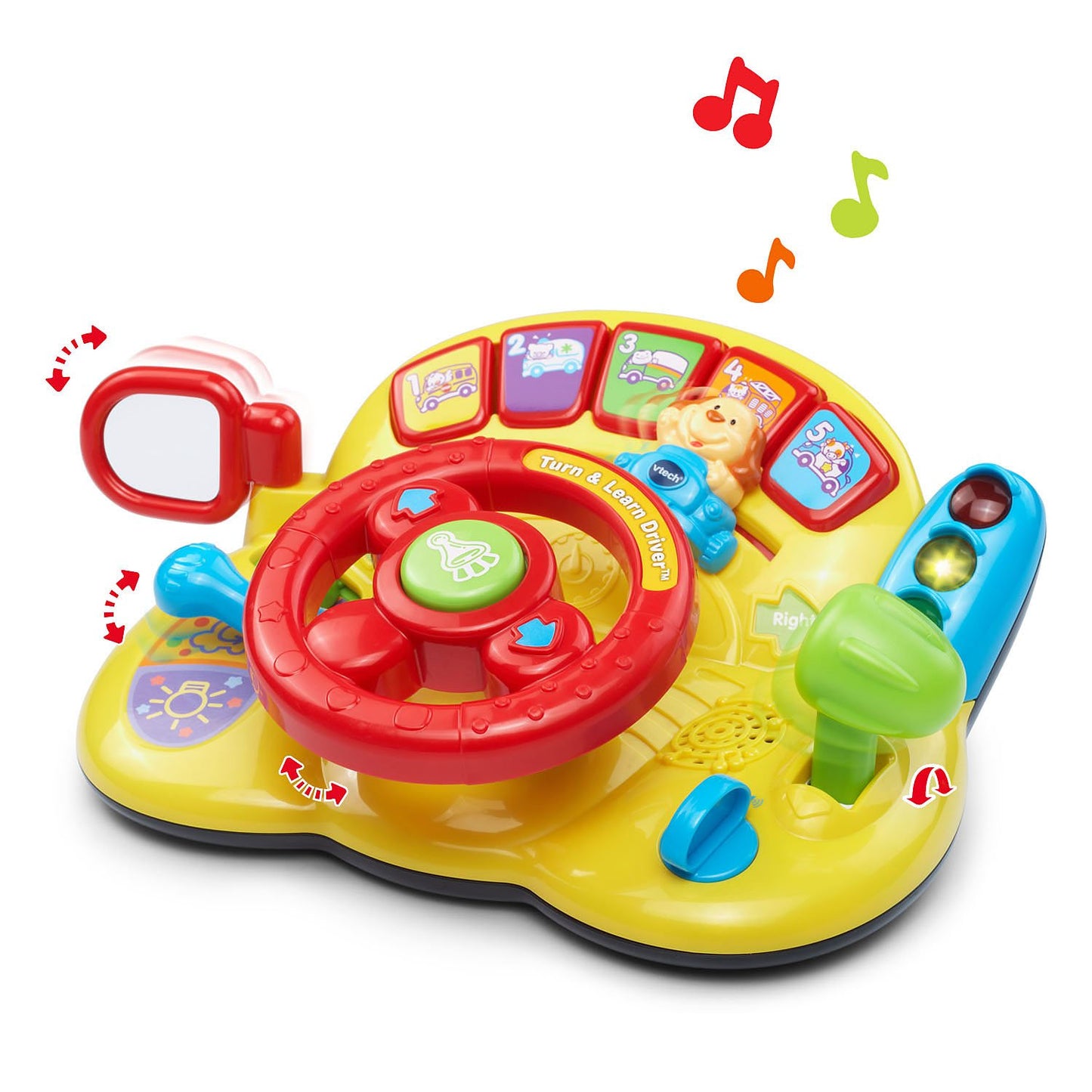 VTech Turn and Learn Driver, Yellow - Opticdeals