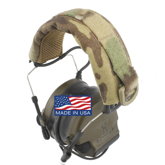 U.S. Tactical Headset Cover Sewing USTS Advanced Modular  (Multicam + Nametape Loop) - Opticdeals