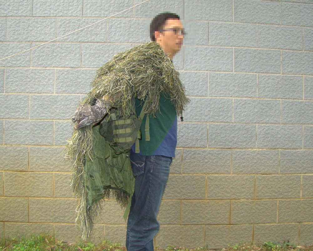 TTGTACTICAL Camouflage Woodland Ghillie Poncho Cape Cloak Tactical Sniper - Opticdeals