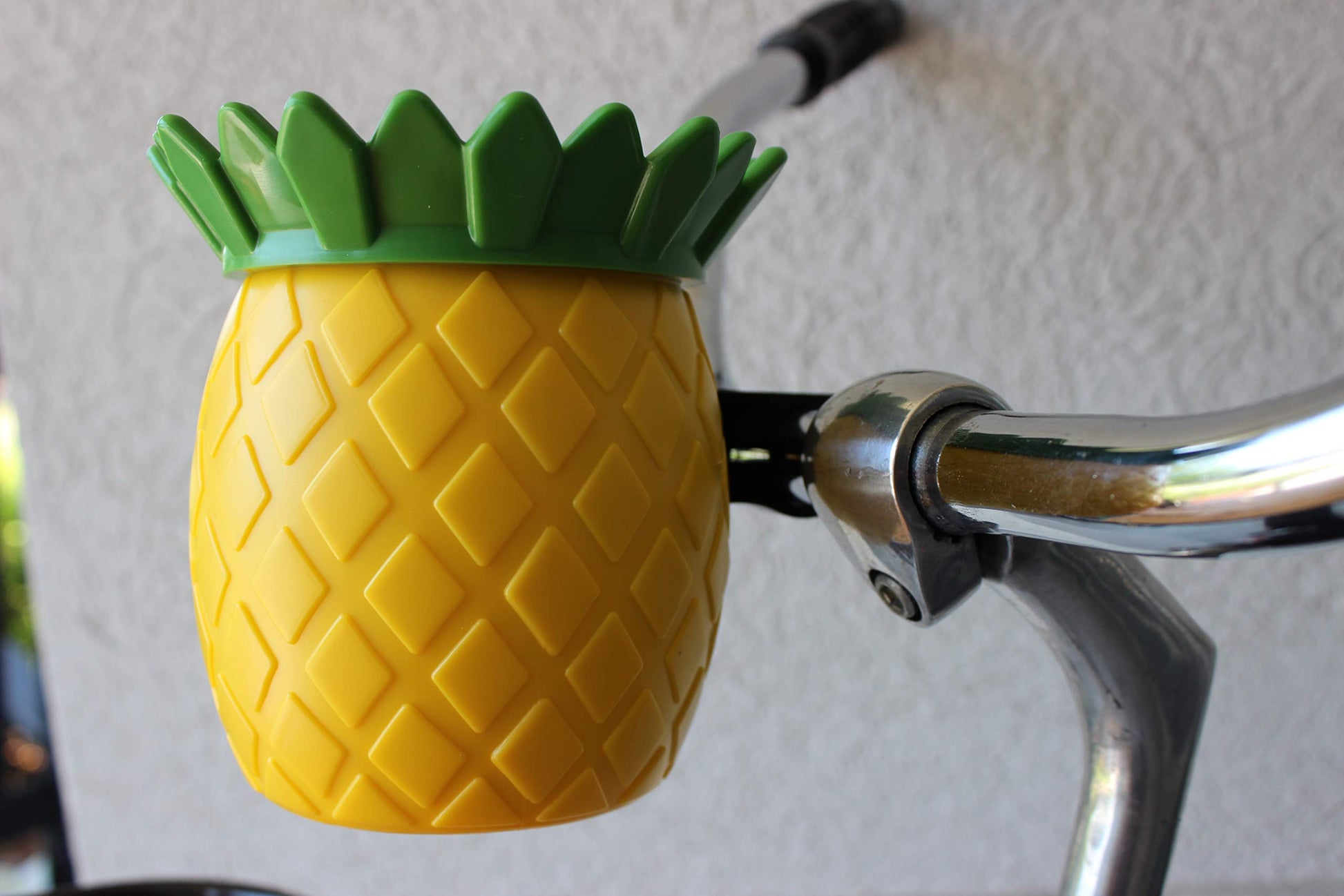 BikeCupHolder - Pineapple Express Bike Cup Holder for Beach Cruiser - Commuter Bicycle - Handlebars - Opticdeals